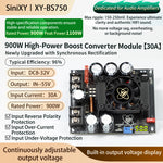 Sinilink XY-BS750 Adjustable Boost Module Voltage Converter 8-32V Reverse Polarity Over Current Temperature Protection Dedicated Power Supply for Audio Amplifiers with Display