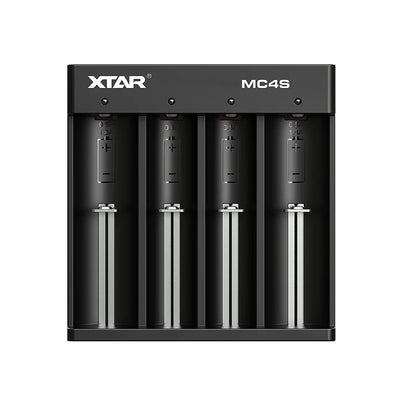 LinkMejor MC4S USB Type-C Input Li-ion & Ni-MH Battery AAA AA Charger 4-slot Battery Charger for 3.6V 3.7V Flashlight's 18650 26650 1.2V Ni-MH Ni-CD Household Batteries