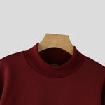 LinkMejor Mens False Two-Piece Patchwork Long-Sleeve Pullover Hoodies Comfy Crew Neck Top for Male