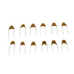 480pcs Monolithic Ceramic Capacitor Assortment Kit 10pF-10uF 50V Fixed Capacitors High Temperature ±10% Tolerance Ideal for Electronics Projects and Repairs
