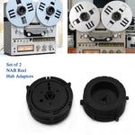 Universal NAB Reel Hub Adapters for Studer ReVox Akai Teac Reel Tape Recorders Support 1/4 Inch 10.5 Inch Reels High Grade Plastic Lightweight Design