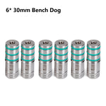 LinkMejor Hooked On Wood TrueGrid Dog Hole Drill Guide Precision 20mm Grid No CNC Required 20mm Forstner Main Boring Guide With Dust Port 3mm Pilot Guide Stop Collar Workbench Grid Layout