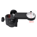 LinkMejor Microscope Accessories Set Microscope Stand Ring Adapter Monocular Lens Holder Compatible 25mm 32mm 50mm Metal Industrial Stereo Microscope Precision Focusing Adjustable Arm Display Mount