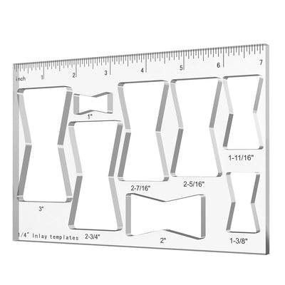 8 In 1 Router Template Jig 7 Inch Router Inlay Template Bowtie Router Template Decorative 8 Sizes Router Jig Woodworking DIY Tool