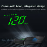 M1 Multifunctional New Energy Car HUD Head-up Display GPS Speedometer Dashboard Projection Green Light USB Rechargeable