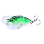 LinkMejor 8PCS Perch Insect Fishing Lures 6.4g 4cm Treble Barb Hooks Artificial Bait for Fishing
