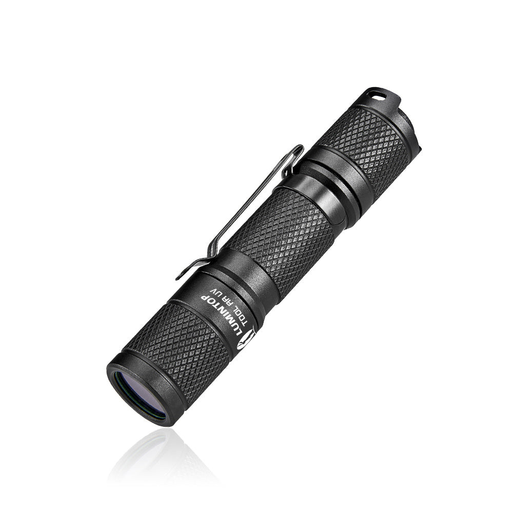 Lumintop Tool AA UV 2.0 Ultraviolet Flashlight UV Flashlight 2 Mode 365nn Wavelength Black Light Flashlight 14500 Battery Mini Camping UV Torch