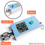 100K-10GHZ RF Power Meter V7 TYPE-C USB Communication Data Power TTL Serial Communication Software for Ham Radio Amplifier