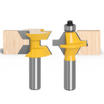 LinkMejor 120 Degree Lock Miter Router Bit 1/2 Inch 8mm 12mm Shank Tungsten Carbide Blades for Wood Slotting Tenoning Panel Joining