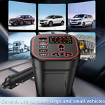 12V 24V To 220V Six Port Car Power Inverter Output QC3.0 Type-C Intelligent Digital Display