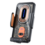 V88 120W Car Mount Phone Holder Intelligent Infrared Induction Air Vent Clip 15W Car Wireless Charger Magnetic for iPhone 16 16 Pro 15 14 13  for Samsung for Xiaomi for Huawei