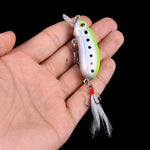 LinkMejor 10PCS Slow Sinking Minnow Fishing Lures 7g Wobbler Crankbait Artificial Hard Bait for Bass Trout Pike