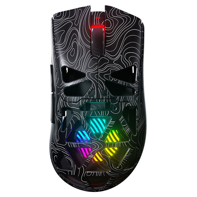 LinkMejor SC620 Tri-Mode Hollow Wireless Gaming Mouse 12000 DPI 8 Buttons RGB Lightweight Ergonomic Programmable Gamer Mice for PC Laptop Computer
