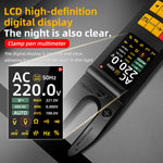 LinkMejor U5 Digital Clamp Multimeter True RMS TFT Screen AC DC Voltage Current Tester Non-Contact Voltage Detection Rechargeable Multimeter Professional Electricity Measurement Tool