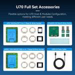 LinkMejor U70 Gen2 UFS Programmer NAND Flash Repair Tool Kit 250MB/s Read 350MB/s Write Supports UFS/eMMC/ISP USB 3.0 For Android Phones Read Write Sockets