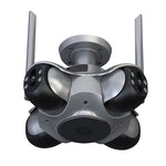 4MP+4MP+4MP+4MP Multi-directional Camera Four-screen Panoramic Home Outdoor HD Ball Wireless WIFI Network Camera