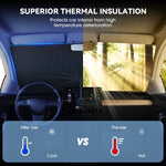 Car Sunshade Laser Umbrella Windsreen Sun Visor Colorful UPF 200 Plus Foldable Front Windshield Sunshade  Sun Protection Cooling