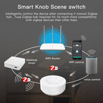 Tuya ZigBe Smart Knob Switch Wireless Scene Switch Button Remote Dimmer Battery Powered Automation Scenario Smart Life APP