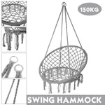 Garden Hammock Swing Chair Macrame Hanging Chair Cotton Bedroom Indoor Outdoor Room Patio