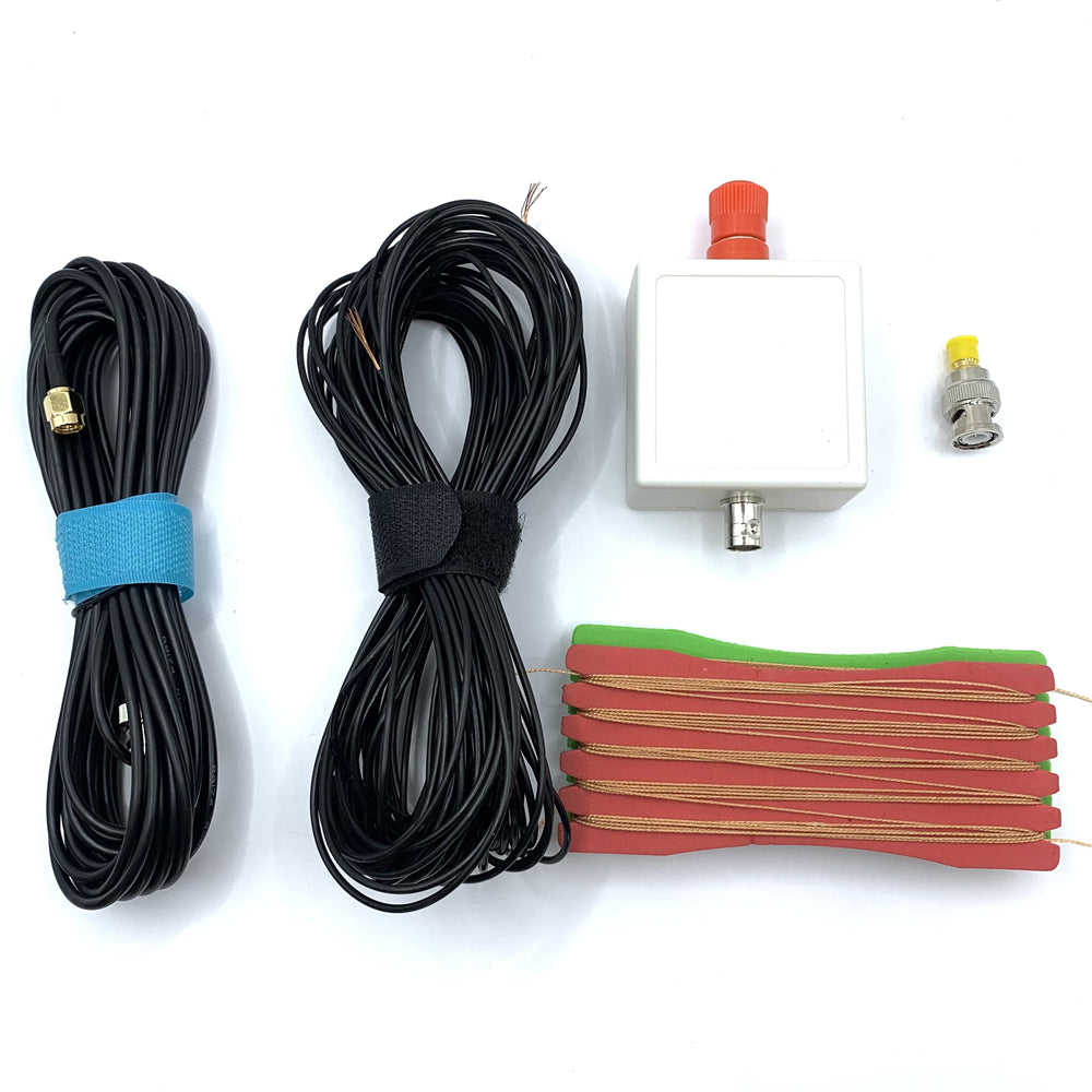 LW1650 Portable Shortwave Antenna Kit 1.6-50MHz Radio Tuner HAM 16.2M Insulated Copper Wire 9:1 Balun 6M Coaxial Cable SMA to BNC Adapter