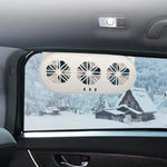 Solar Car Ventilation Fan Cool Circulate Air Reduce Heat Car Window Vent Fan Quiet Solar Exhaust Fan Air Circulation Fan Solar Charging Cooling Fan