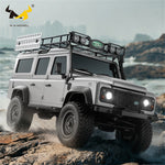 MNRC MN11C RTR 1/18 2.4G 4WD RC Car for Land Rover Rock Crawler LED Light Climbing Off-Road Climbing Truck Full Proportional Portal Axle Classic Vehicles Models Toys