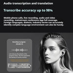 TY01 TWS bluetooth 6.0 Earbuds AI Wireless Translation Earphone with 2.01-inch Screen AAC Audio 48H Playback In-ear Sports Headphones