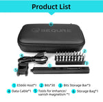 LinkMejor ES666 Innovative Multi-functional Electric Screwdriver Smart Somatosensory Recognition LED Illumination Large Capacity Battery Precision Control 30PCS Hexagon Bits Essential Tool for Easy Assembly & Disassembly