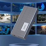 LinkMejor M234C3-U4 40Gbps M.2 NVMe Enclosure M2 External Hard Disk Case SSD USB4 NVMe Cover USB 3.2/3.0 C HD Solid State Drive House for PC Laptop
