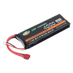 LinkMejor 7.4V 4000mAh 60C 2S LiPo Battery T Deans Plug for RC Drone