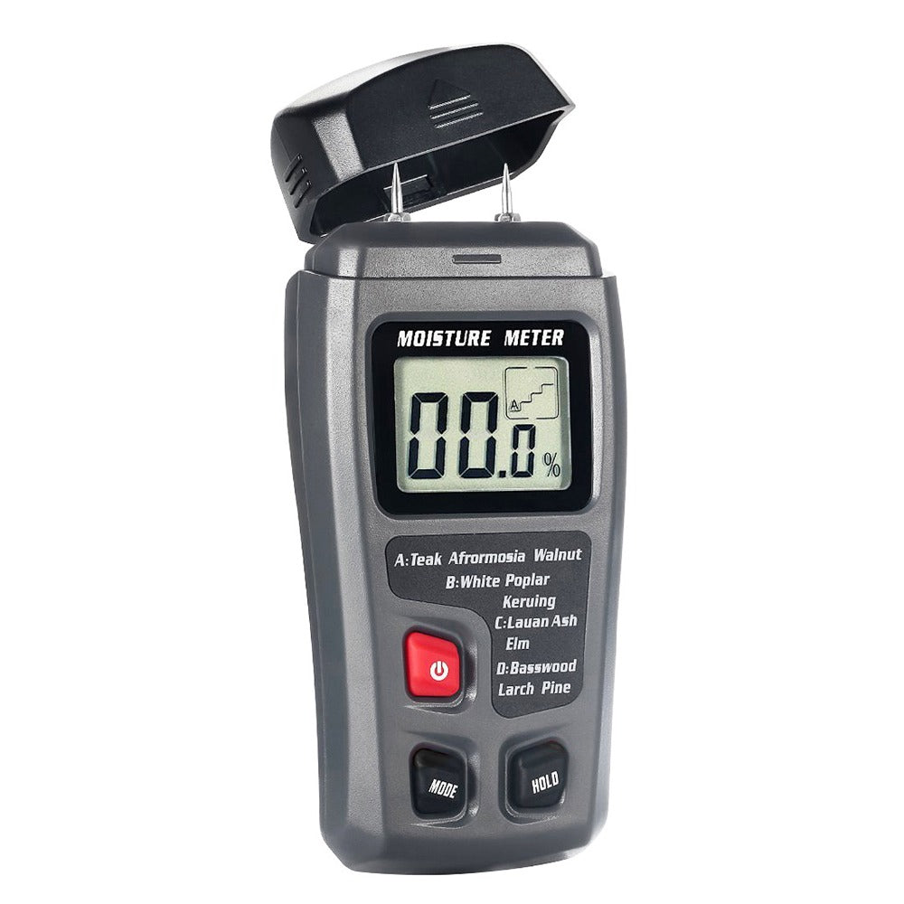 LinkMejor EMT01 Digital LCD Portable 0~99.9% Wood Moisture Meter Integral Pins Auto Power Off