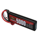 LinkMejor Power 7.4V 5000mAh 120C 2S LiPo Battery T Plug for RC Car