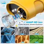 1000Pixels Pocket Microscope for Kids with 4K 2.0" Screen Digital Handheld Rechargeable Portable Science Toy STEM Educational Gift
