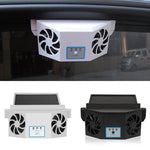 Solar-Powered Car Ventilation Fan Air Circulation Fan Solar Charging Ventilation Fan Auto Cooling Fan Air Exhaust Radiator for Vehicle Truck SUV
