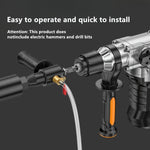 SDS-Plus Square Electric Hammer Adapter M22 Thread Water Injection System Steel Construction for Drilling and Hammering Tools Anti Slip Handle Easy Installation Dust Control Drill Accessories