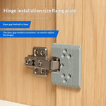 Door Jamb Hinge Jig Quick Installation Tool ABS Material Compact Size Accurate Alignment for Cabinet Door Hinge Mounting Woodworking Projects