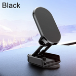 Universal Car Magnetic Mobile Phone Holder Metal Folding Car Mount Magnetic 360° Adjustable Rotating Phone Mount Height Adjustable Positioning Rotating