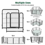 PawGiant Dog Playpen Designed for Indoor Use, Dog Pen with Rubber Pads for Small Medium Dogs Puppy Inside