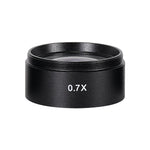 LinkMejor WD165 0.5X 0.7X  2.0X Auxiliary Objects Lens Microscope Camera Lens For Trinocular Binocular Stereo Zoom Microscope Barlow Glass Lens