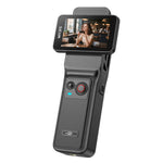 LinkMejor C400 Handheld Action Camera Handheld Detachable Rotating Screen Design 4K HD Video Action Camera
