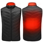 LinkMejor HV-02 Unisex 2 Zone Heating Vest 3-Gears Heated Jackets USB Electric Thermal Clothing Winter Warm Vest Outdoor Heat Coat Clothing