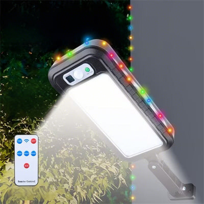 LinkMejor Motion Sensor Solar Wall Light with 15M LinkMejor String Lights Remote Control Outdoor LinkMejor Security Lamp Waterproof Garden Decor