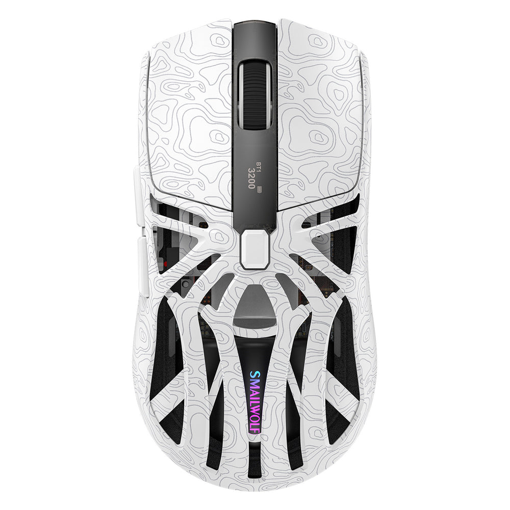 LinkMejor M8 Tri-mode Gaming Mouse with Charger Dock PAW3311 Sensor RGB 12000DPI 1KHz Return Rate 72g Lightweight Rechargeable Mouse