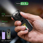 LinkMejor K370 Magnetic LED Keychain with 4 Color LED Headlamp Gesture Control 90° Rotation Waterproof Design Type-C Rechargeable Camping Flashlight