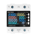 DDS6619 Tuya Smart WiFi Multifunctional Energy Meter 170~270V Voltage Range 0~63A Current Over/Under-Voltage Protection Remote Access High Accuracy Power Consumption Monitor