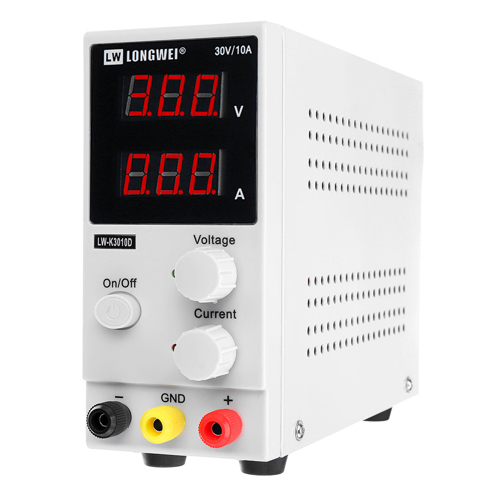 LinkMejor WEI® LW-K3010D 110V/220V 0-10A 0-30V Adjustable DC Power Supply Regulated Digital Laboratory Maintenance Switching Power Supply