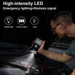 LinkMejor Intelligent Portable Car Jump Starter LED Light Multi Functional Emergency Starting Power Supply with Smart Clamps for Automobiles
