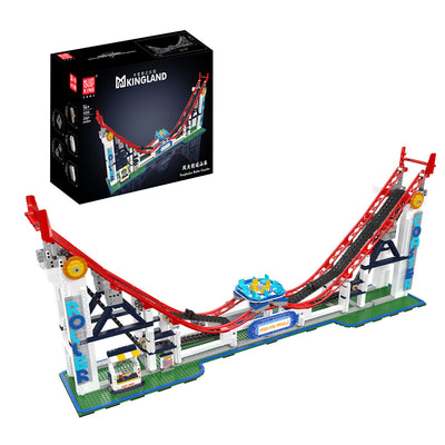 Mould King 11030 Fenghuolun Rollercoaster Motorized Amusement Building Block Brick Assembly Kit Kids Christmas Gift
