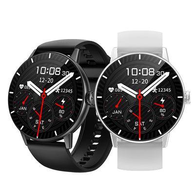 DT NO.1 DTM5 1.43-inch HD Screen AI Voice Assistant Third-party APP Download Whatsapp Real-time Reply Heart Rate Blood Oxygen Monitor Sleep Monitoring Breathing Training Multi-sport Modes IP68 Waterproof Smart Watch