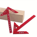 Aluminum Center Finder Woodworking Square 45/90 Degree Metric/Imperial Right Angle Line Gauge Durable Scribe Carpenter Ruler